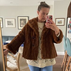 Vintage Brown Teddy Jacket